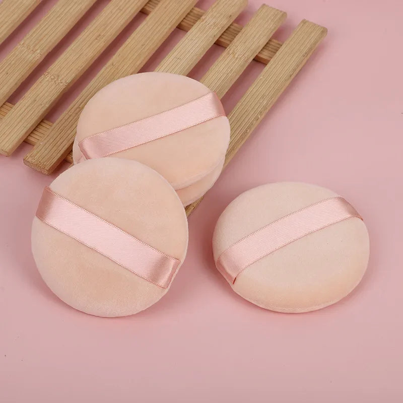 5 Pcs Facial Powder Foundation Puff Professional Round Shape Portable Soft Cosmetic Puff Makeup Foundation Sponge Beauty Tool