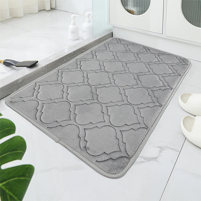 Striped Bath Mat,absorbent Quick-drying Kitchen Carpet,anti-skid Ultra-soft into the Carpet,ideal Bathroom Products for Bedroom.