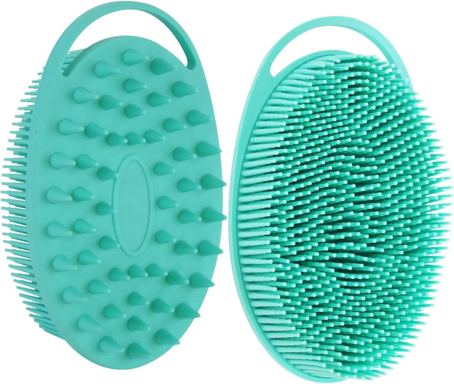 2 in 1 Soft Silicone Body Brush Wash Bath Shower Exfoliating Skin Fit For Baby Bath Shampoo Facial Massage Brush