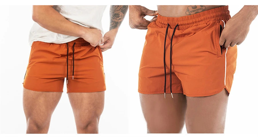 Men's Shorts 2023 Summer New Gym Jogging Exercise Shorts Men Sports Fitness Quick-drying Beach Multiple Pockets Running Shorts