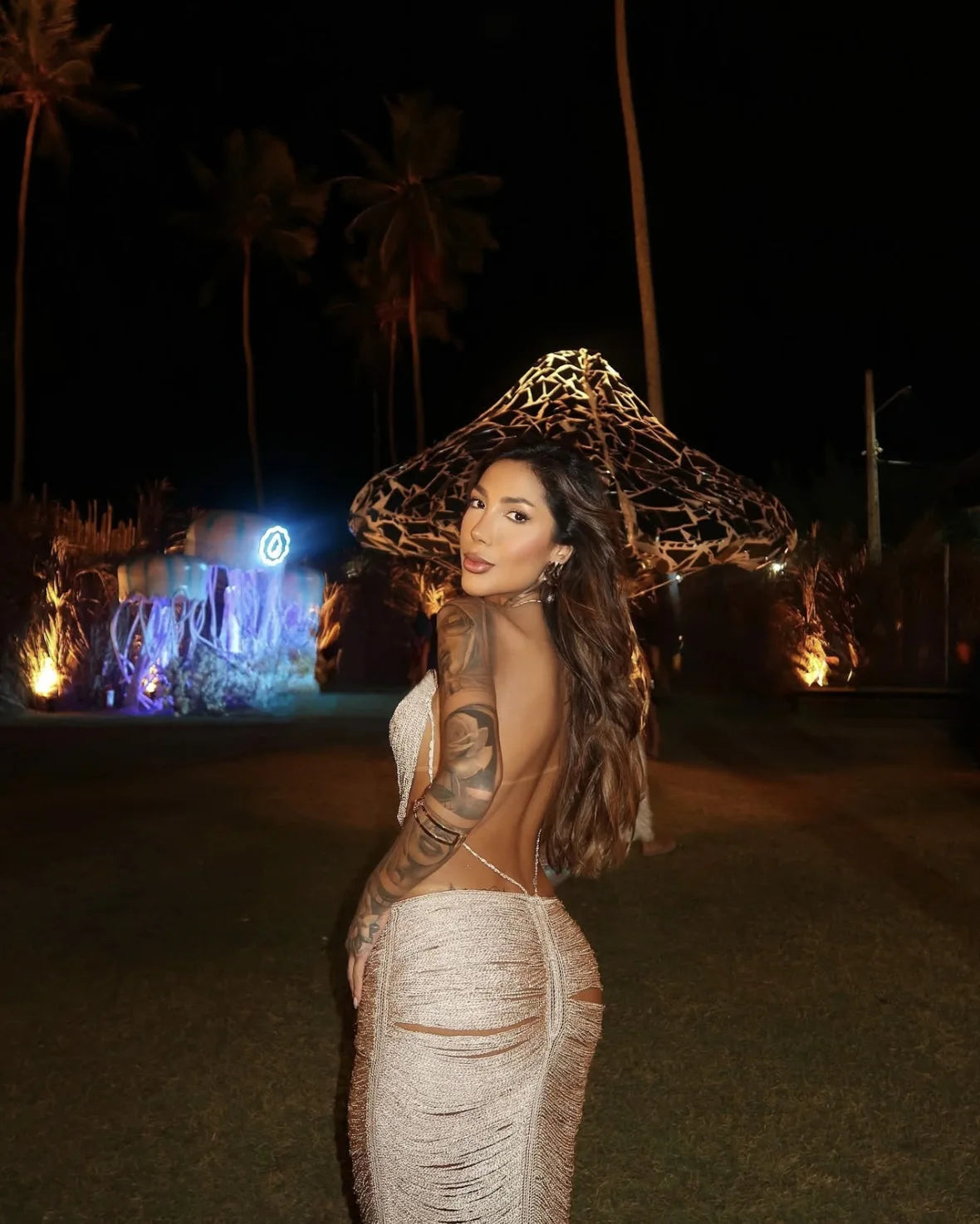 Sexy Shell Tassel Halter Long Dress Women Hollow Out Sleeveless Backless Maxi Dresses 2025 New Summer Y2K Party Club Beach Gowns
