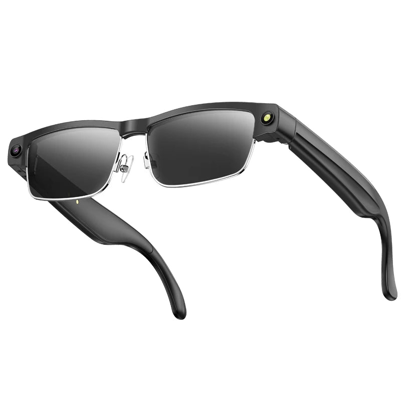 Smart AI Glasses With 8MP HD Camera Chat GPT Touch Sport Sunglasses Bluetooth Call Video Music Player Object Recognition