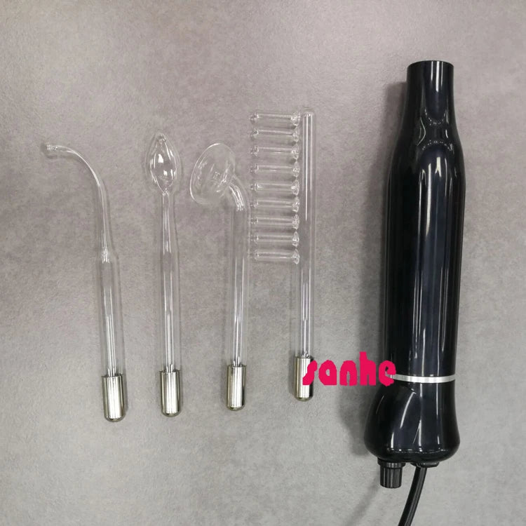 High Frequency Facial Machine Acne Spot Remover Electrotherapy Glass Tube Wand Big Power 30W