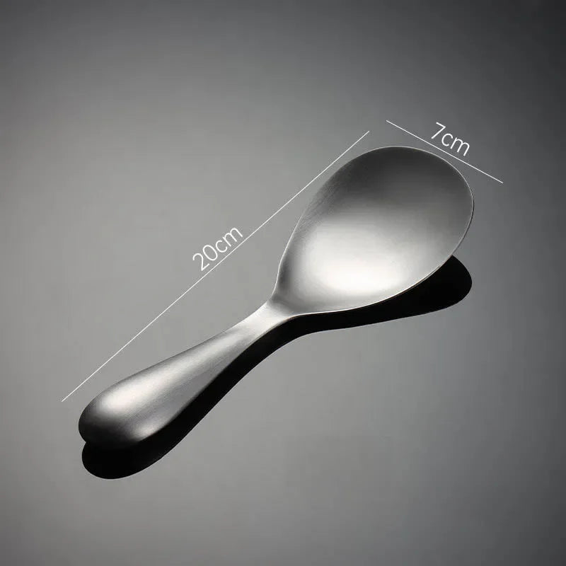 Thicken Stainless Steel Rice Scoop Multi-purpose Long Handle Scoops Buffet Serving Spoon Soup Spoons Household Kitchen Gadgets