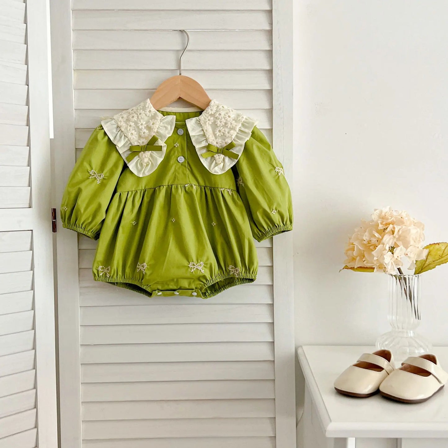 1-6Y Baby Girl Clothing Lace Autumn Casual Dresses Children Fashion Embroidery Sweet Princess Dress Long Sleeve Kids Party Dress