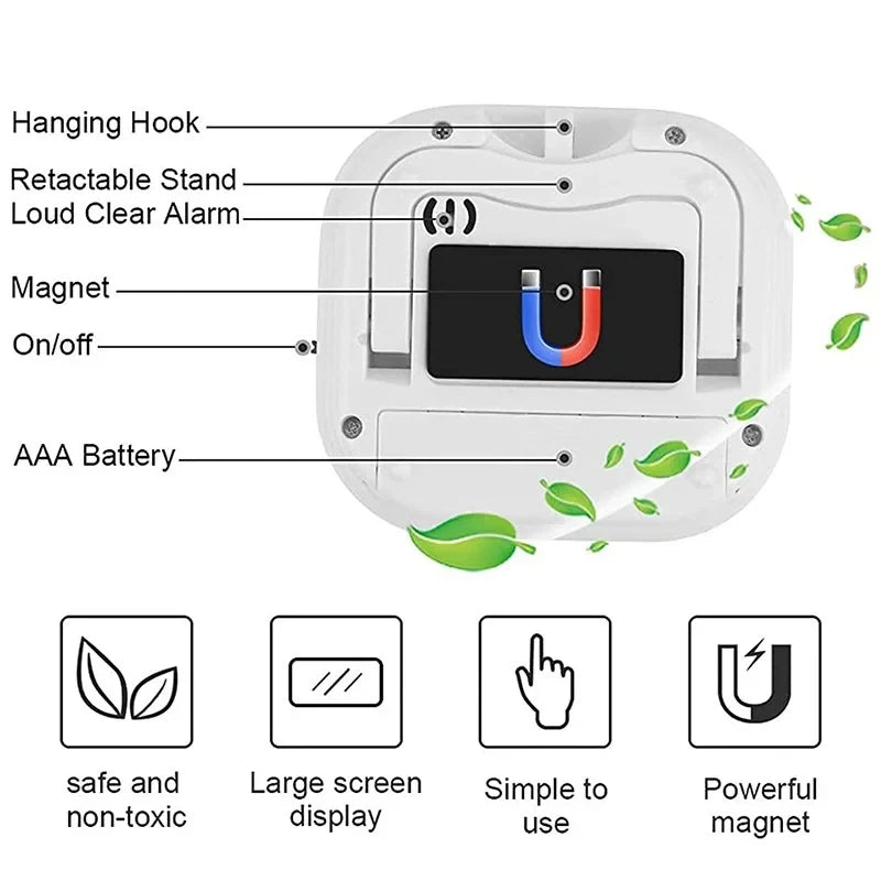 1PC LCD Digital Kitchen Timer Magnetic Cooking Large Count Down Up Clear Loud Alarm Stonego Home Kitchen Accessories