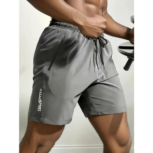 Summer men's sports shorts cool sportswear running shorts casual bottoms gym fitness training jogging shorts men