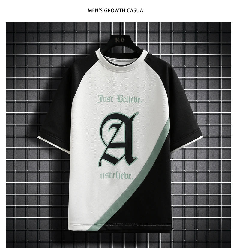 Summer Men Sets Streetwear plaid Short Sleeve T-Shirts +Shorts Breathable Chinese Style Man Sportswear 2 Pieces Suits