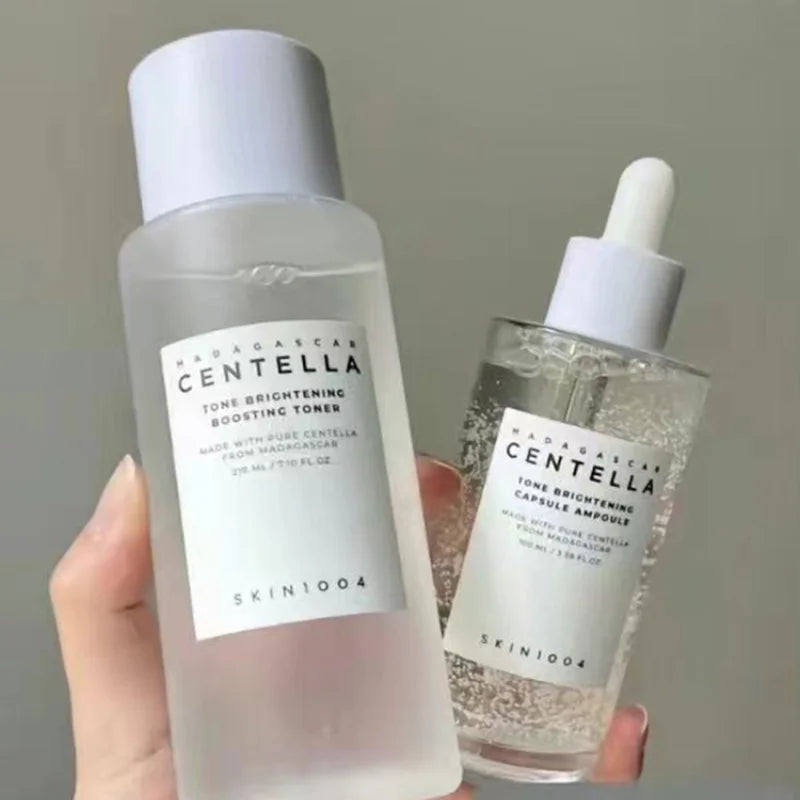Korean Centella Brightening Toner Gel Facial Cleanser Ampoule Moisturizing Face Serum and Cream Skincare Original Products Set