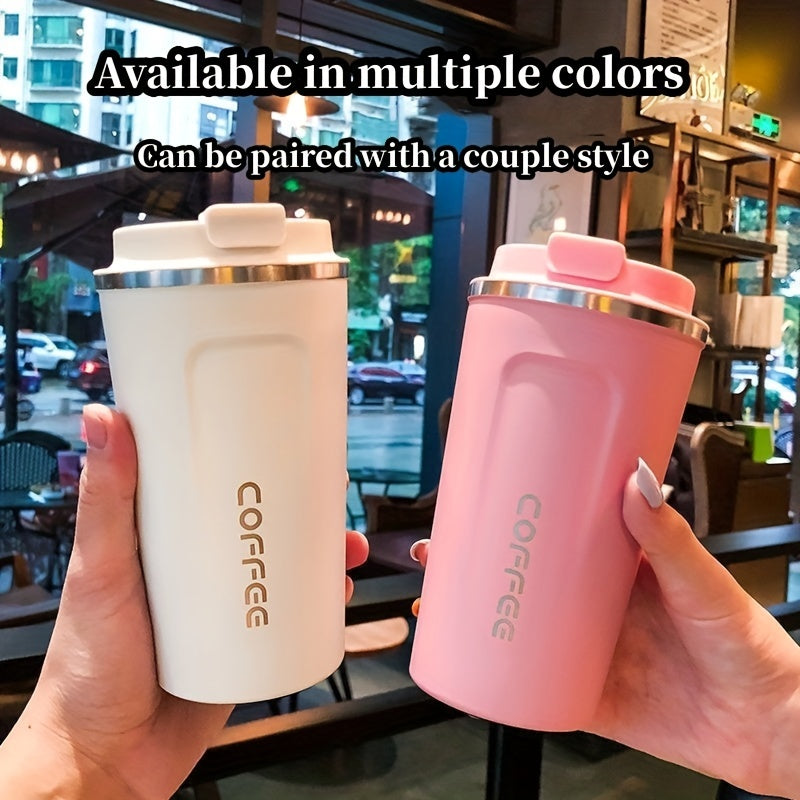 1pc Luxury Stainless Steel Insulation Coffee Mug - Keeps Drinks Hot/Cold for Hours, Reusable, Portable, High-end, Multipurpose, Ideal for Men and Women