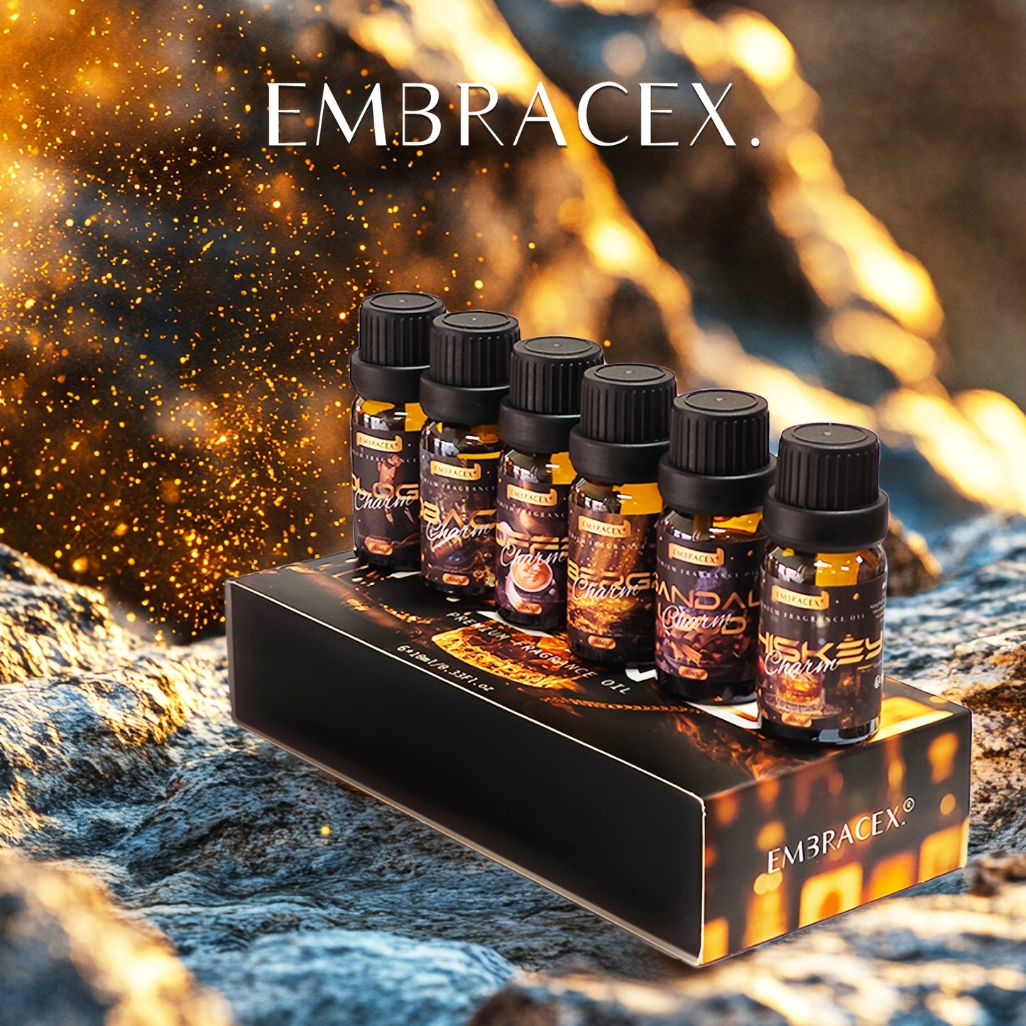 6pcs/1Set 0.33Fl.Oz Men'S Oil Set 6 High-Quality Essential Oils for Candle Making, Diffuser Alcohol Free Lasting Aroma Holiday Gift Father'S Day Gift for Men Gift Cologne, Tobacco, Whiskey, Bitter Coffee, Sandalwood, Ambergris