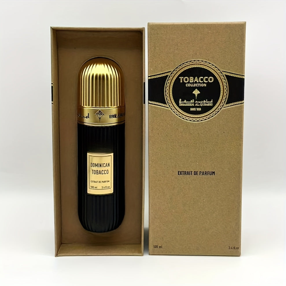 DOMINICAN TOBACCO Men'S & Women'S Eau de Parfum - Long-Lasting Scented Cologne, Luxury Gift Box with Golden & Brown Box, Oriental Floral & Citrus Notes