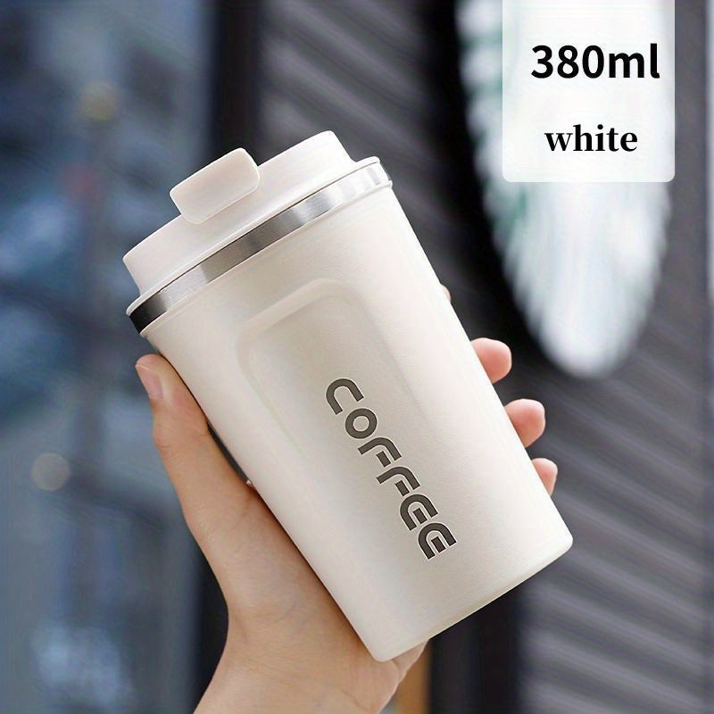 1pc Luxury Stainless Steel Insulation Coffee Mug - Keeps Drinks Hot/Cold for Hours, Reusable, Portable, High-end, Multipurpose, Ideal for Men and Women