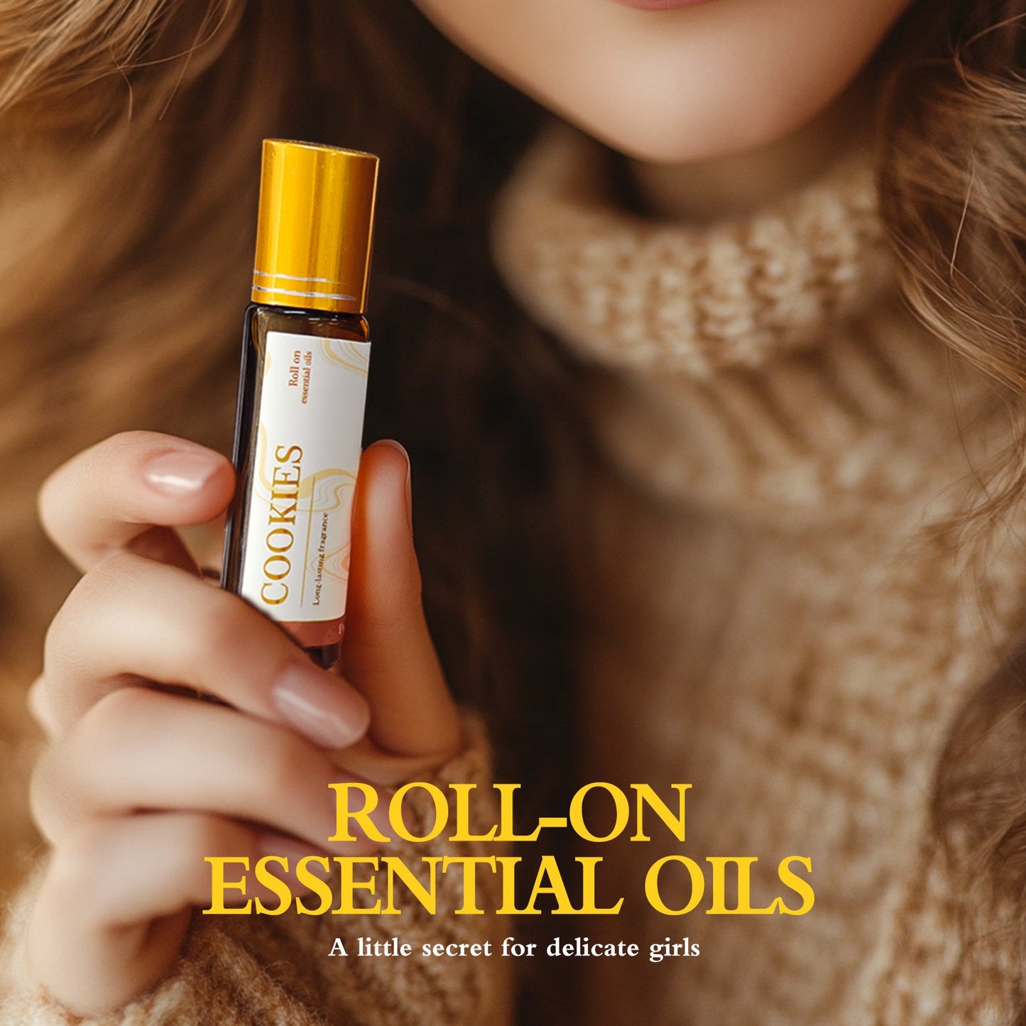 0.33fl.oz Chocolate Musk Roller Essential Oil - Alcohol-Free Long-Lasting Fragrance, Perfect for Diffusers & DIY Candles, Ideal Holiday Gift