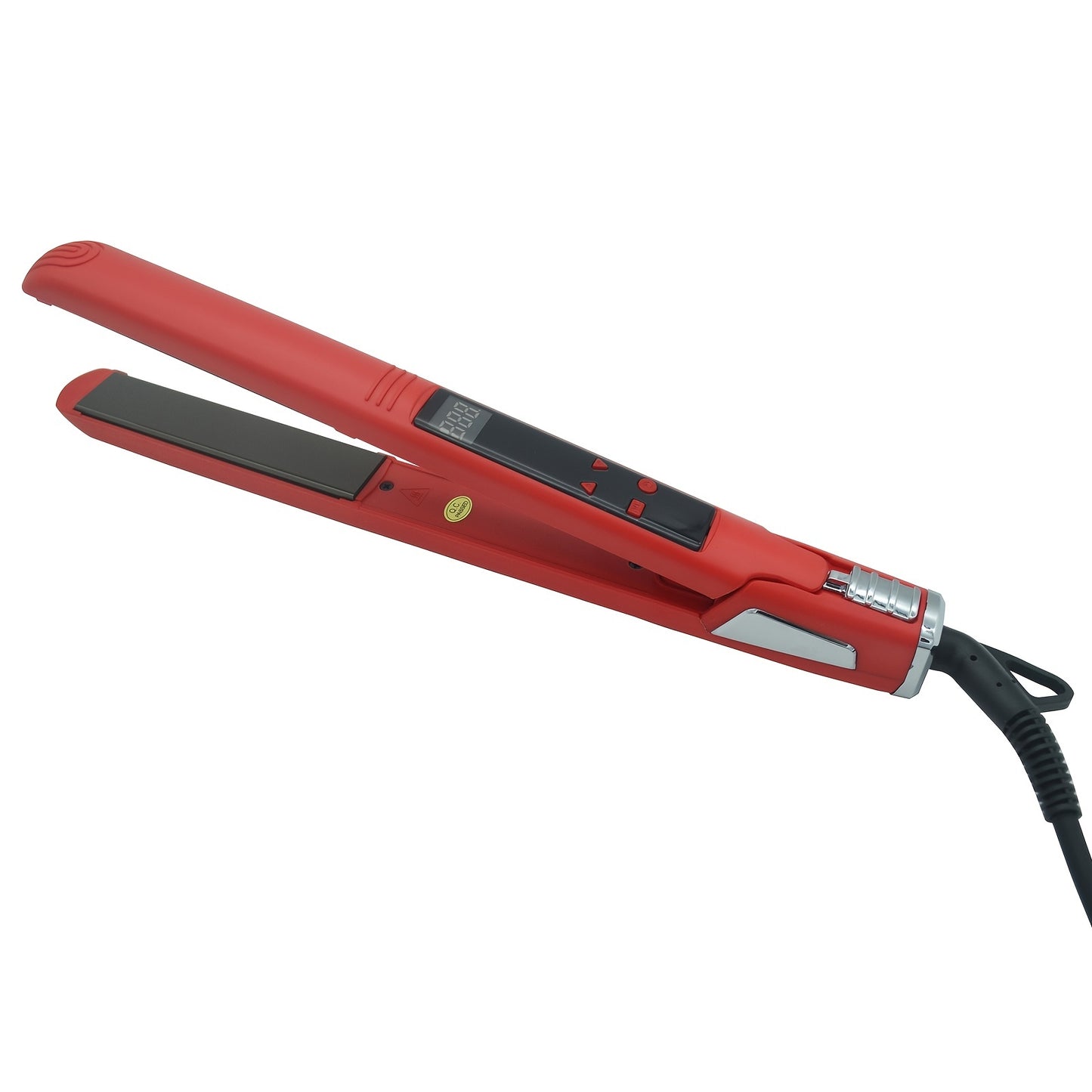 Professional Titanium Hair Straightener with Digital Display - Dual Voltage 110V-220V, 70W High-Power, Ergonomic Design & Adjustable Heat Settings for Men & Women, Hair Styling Tool, Sleek Styling Appliance, Adjustable Heat S