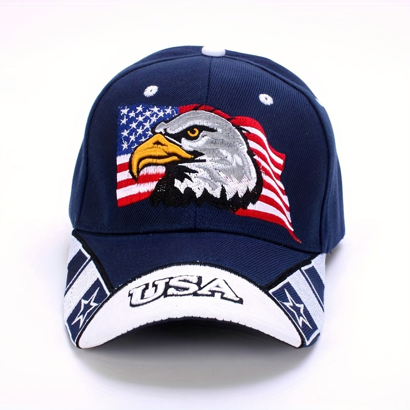 Flag USA Eagle Baseball Cap Embroidery Casual Breathable Sports Hat Outdoor Sunscreen Dad Hats For Women Men