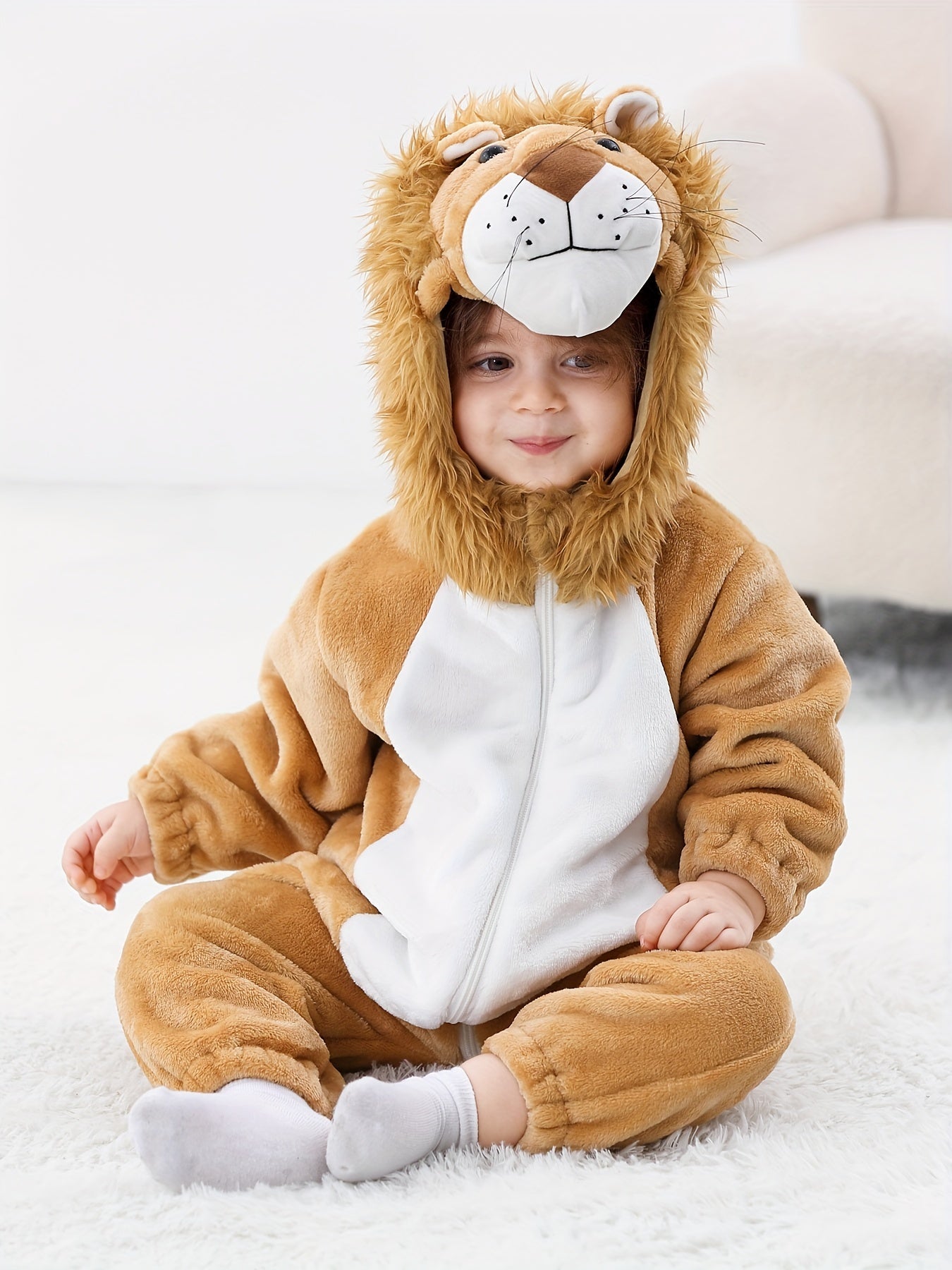 Little Lion Single-Layer Design Bodysuit by Tolo Rabbit