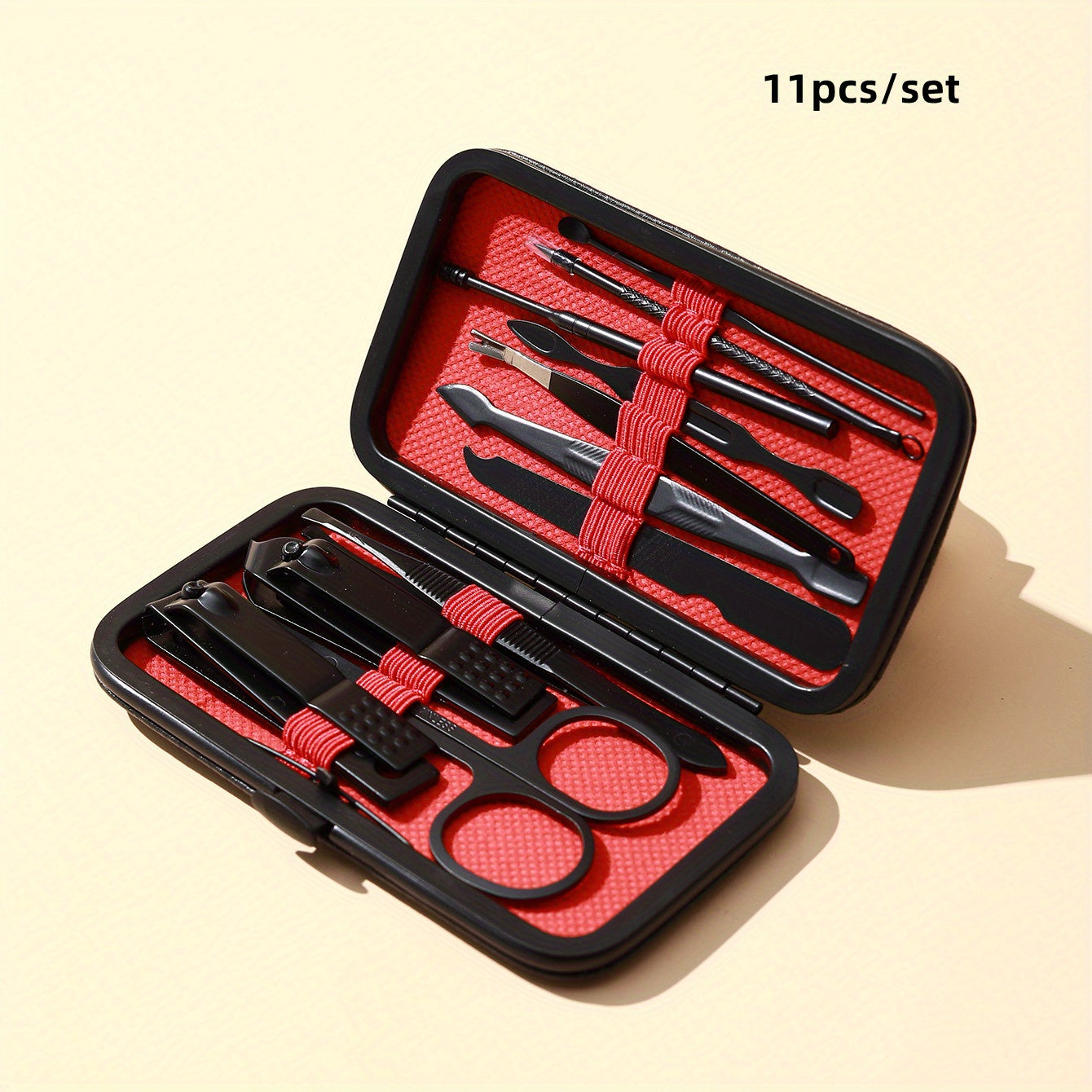 7/11/18 pcs Professional Manicure and Pedicure Kit - Includes Stainless Steel Cuticle Nipper, Nail Clippers, Scissors, and Nail Polish Tools - Perfect for Home Grooming and Salon Use