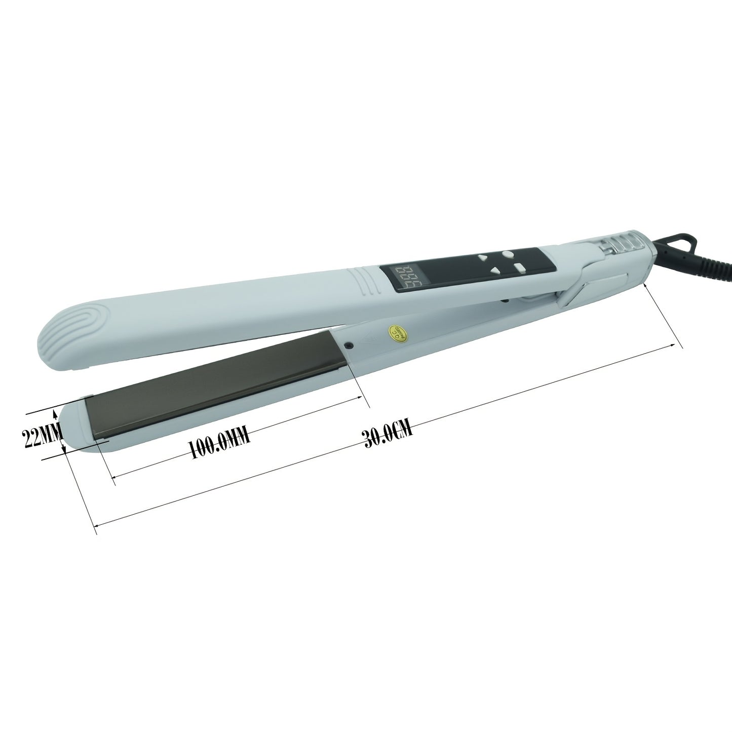 Professional Titanium Hair Straightener with Digital Display - Dual Voltage 110V-220V, 70W High-Power, Ergonomic Design & Adjustable Heat Settings for Men & Women, Hair Styling Tool, Sleek Styling Appliance, Adjustable Heat S