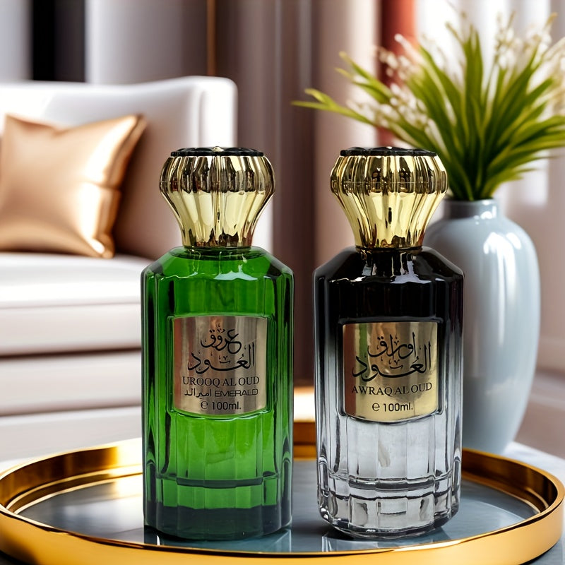 3.4oz Dubai Arabian Perfume - Wooden Floral Fruity Fragrance, Long-Lasting 5-15% Oil Concentration, Paraben-Free, Unisex for Men & Women, Daily Use, Dates & Gifts, 100ml, Unisex Fragrance | Luxurious Perfume Bottle | Quality Glass Bottle