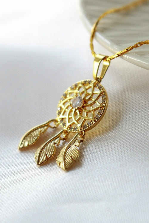 24 Karats Dream Catcher Necklace