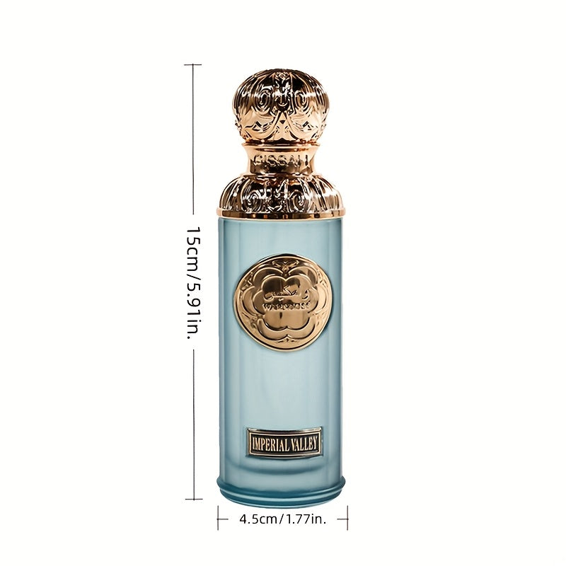 LA LUNA Men'S Cologne 100ml (3.4oz) - Middle Eastern Aristocratic Vanilla & Ebony Incense Scent, Luxury Gift Box with Golden Accents, Perfect for Dates, Formal Events & Special Occasions, Formal Occasion Fragrance, Elegant Packaging, Highend Perfume