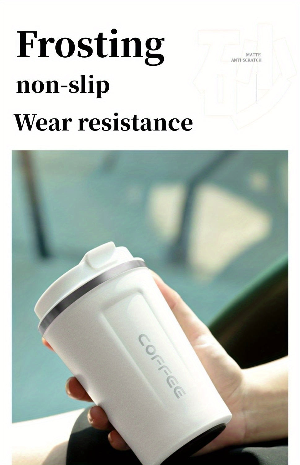 1pc Luxury Stainless Steel Insulation Coffee Mug - Keeps Drinks Hot/Cold for Hours, Reusable, Portable, High-end, Multipurpose, Ideal for Men and Women