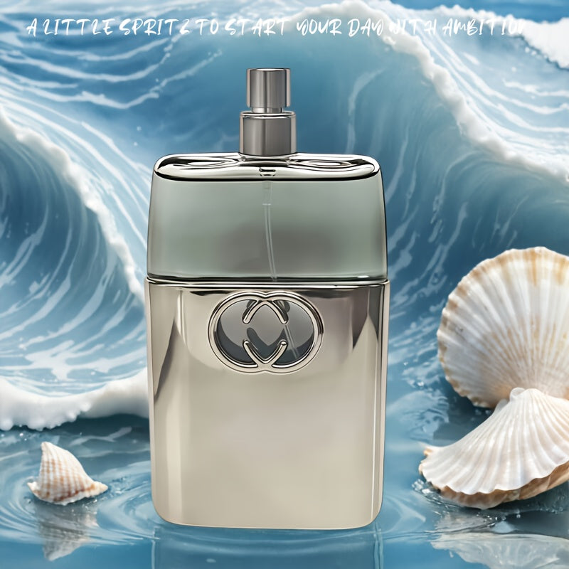 Men'S Long-Lasting Cologne - Elegant Minimalist Bottle with Metallic Cap, Woody Herbal Scent, All-Day Freshness for Office, Dates, Formal Events - Ideal Gift for Him (Birthday, Christmas, Valentine'S Day) - Affordable Luxury Fragrance, Date Night Scent,