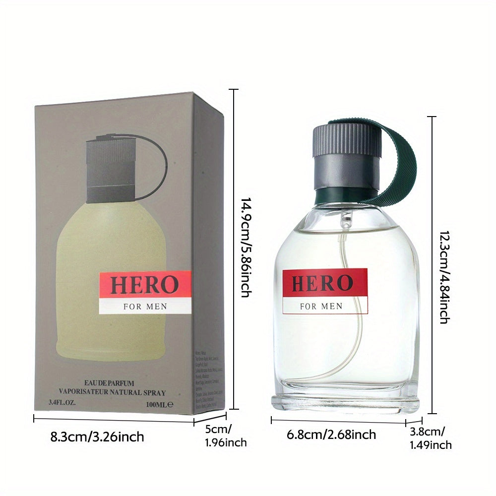 3.4fl.oz Men'S Eau De Toilette - Spicy Scent with Apple, Lemon, Oak, Moss, Geranium, Cinnamon, Mahogany, Vanilla, Cedar, Olive Tree - Elegant Glass Bottle, Perfect for Holiday & Anniversary Gifts, Holiday Gift Item|Sophisticated Design|Perfume Scent