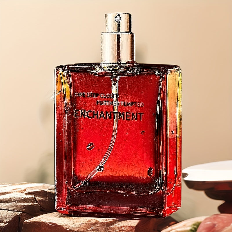 Men's Cologne Perfume - Long-Lasting Woody Scent, Elegant Red Perfume Bottle with Black Cap, Formaldehyde-Free & Formula for Day & Night Use - Ideal Gift for Him, Refillable Perfume Bottle, Day And Night Use, Men's Fragrance, Sophisticated Design, Modern