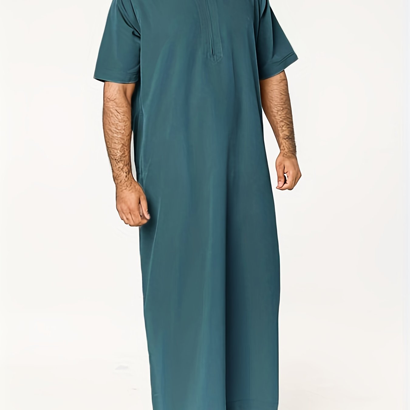 Ramadan Thobe - Exclusively Designed for Men, Long Sleeve Elegant Robe, Traditional Abaya Dress, Comfortable Clothing, Inspired by Saudi Arabic Culture, Jubba and Dishdasha Style, Perfect for Ramadan Celebrations