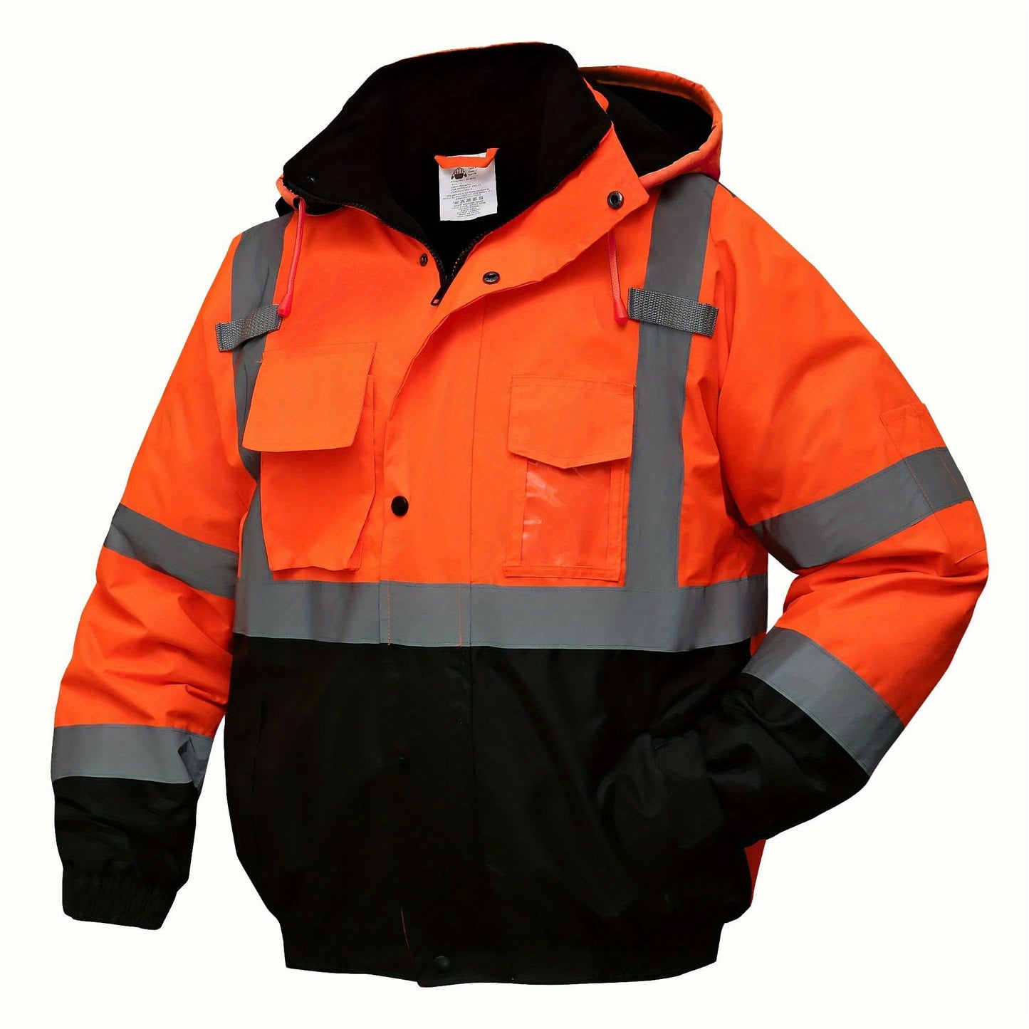 High-Visibility Reflective Safety Jackets - ANSI/ISEA Certified for Unisex Use - All-Weather Protection, Ensuring Your Safety Day and Night - Perfect for Men and Women!