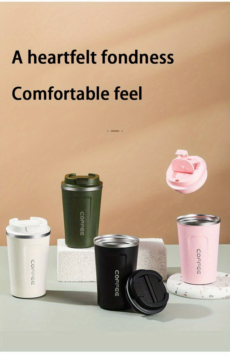1pc Luxury Stainless Steel Insulation Coffee Mug - Keeps Drinks Hot/Cold for Hours, Reusable, Portable, High-end, Multipurpose, Ideal for Men and Women