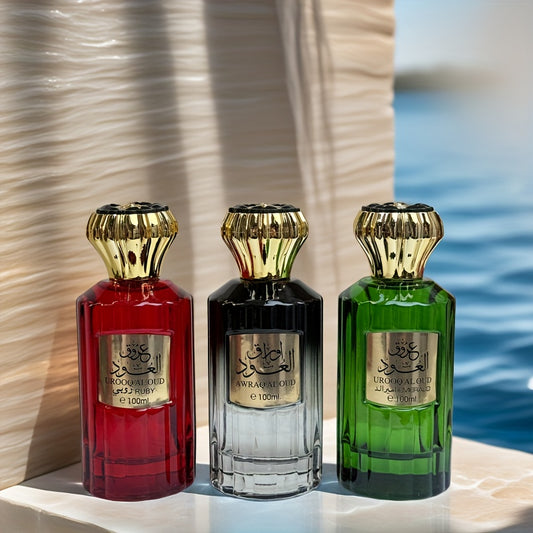 3.4oz Dubai Arabian Perfume - Wooden Floral Fruity Fragrance, Long-Lasting 5-15% Oil Concentration, Paraben-Free, Unisex for Men & Women, Daily Use, Dates & Gifts, 100ml, Unisex Fragrance | Luxurious Perfume Bottle | Quality Glass Bottle