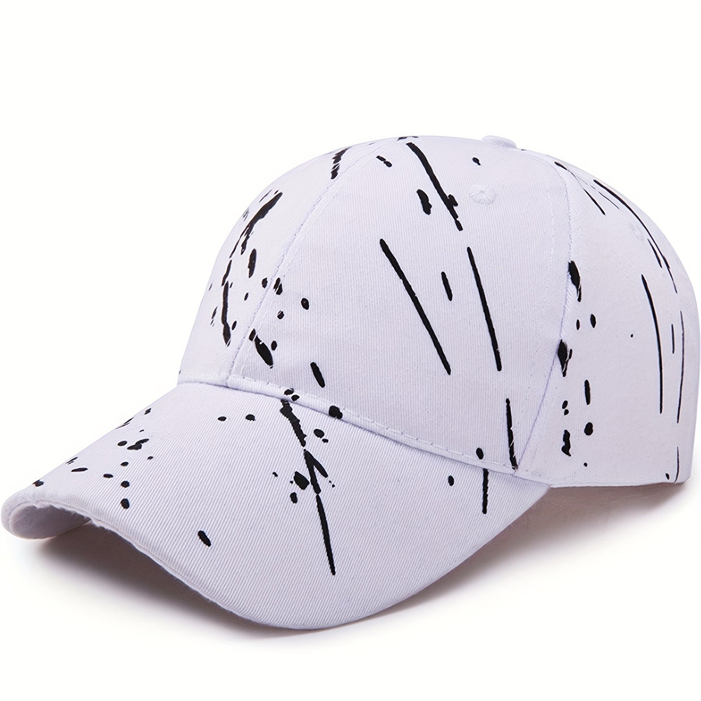 Graffiti Chic Baseball Cap - Trendy Solid Color Hip Hop Style - Unisex Lightweight Couple Sun Hats for Fashion-Forward Men & Women