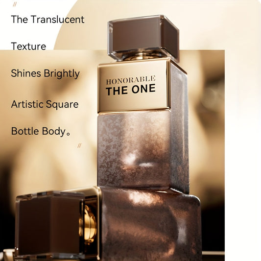 1pc Honorable The One Eau de Toilette for Men - 3.38oz, Elegant & Refreshing Perfume, Formaldehyde-Free, Perfect for Dates, Birthdays, Halloween, Christmas, Valentine'S Day, and Parties, Festive Fragrance | Elegant Bottle | Alcoholic Perfume