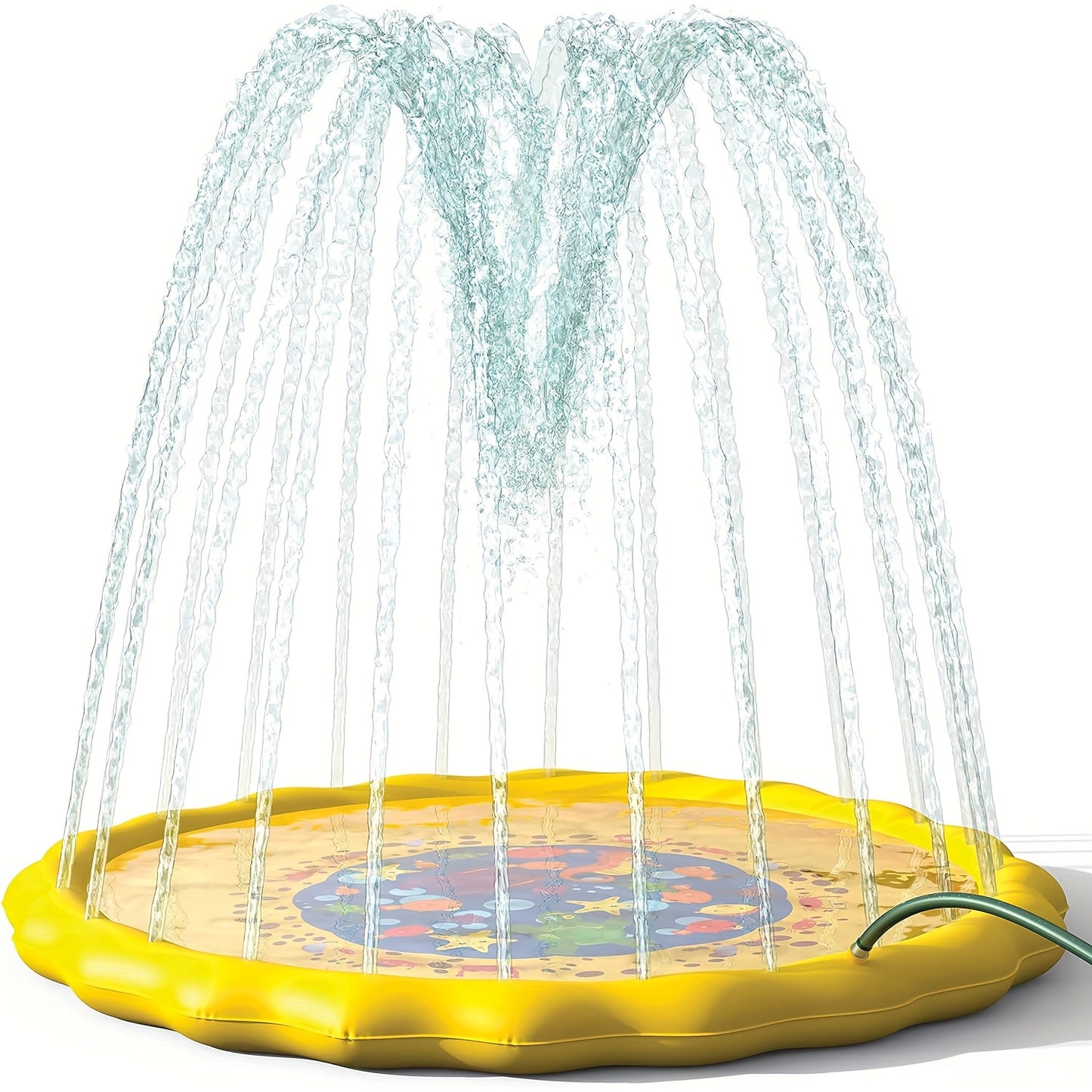 Water Sprinkler Splashpad for Youngsters Play Mat Outdoor Water Summer Toys Inflatable Youngsters Pool for Boys Girls Outdoor Pool Toy with Beach Balls for Age 3 4 5 6 7 8 9 10