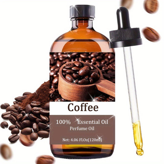 Pure Coffee Essential Oil, 4.06fl.oz - Moisturizing & Nourishing for Skin, Hair, Nails | Ideal for Massage, Diffusers & Humidifiers |