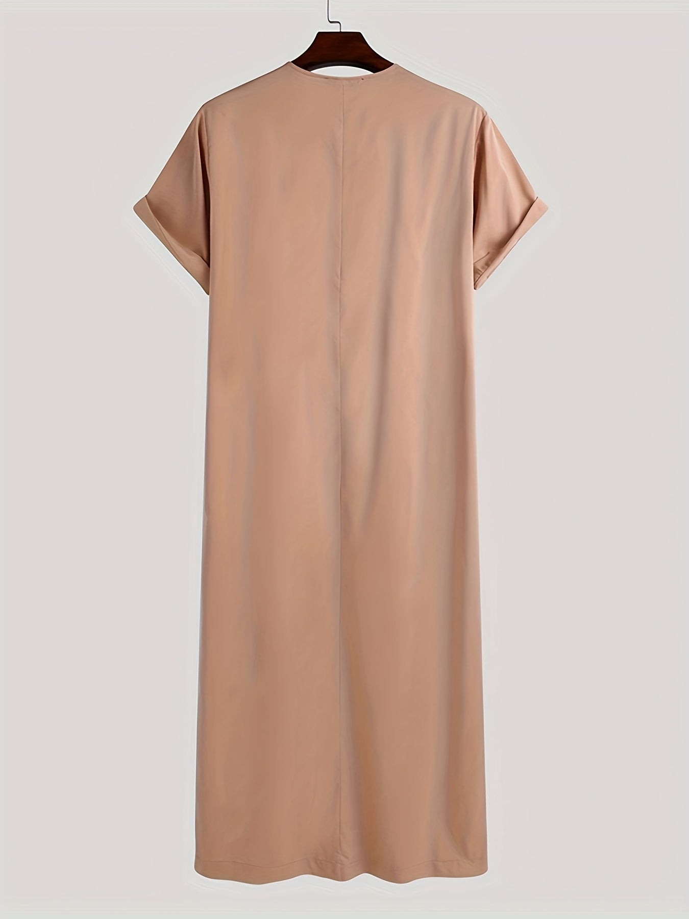 Ramadan Thobe - Exclusively Designed for Men, Long Sleeve Elegant Robe, Traditional Abaya Dress, Comfortable Clothing, Inspired by Saudi Arabic Culture, Jubba and Dishdasha Style, Perfect for Ramadan Celebrations