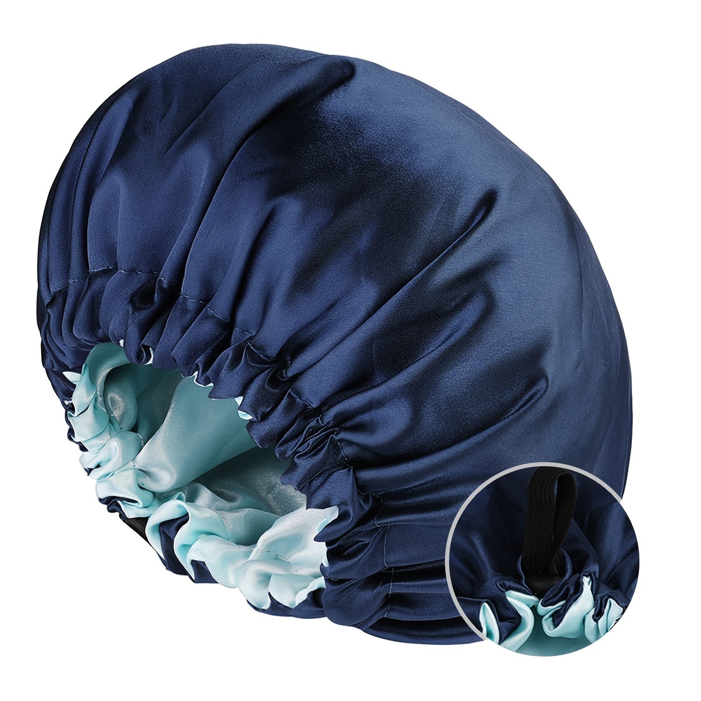 [Satin Sleep Bonnet] Double Layer Satin Bonnet For Sleeping - Adjustable Bonnet For Curly Hair - Large Satin Lined Sleep Cap For Women