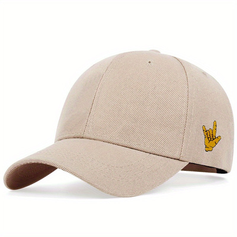 Stylish Adjustable Dad Hat - Breathable, Sunscreen, Simple Design, Embroidery Details, Unisex Baseball Cap for Women and Men - Perfect for Outdoor Sports and Daily Wear