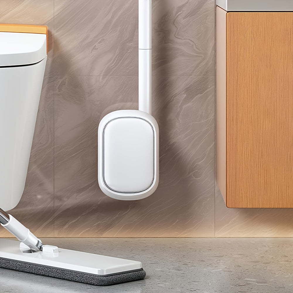 Disposable Toilet Brush. Household Cornerless Bathroom Cleaning Energy, Wall-mounted Toilet Brush with 6 Heads