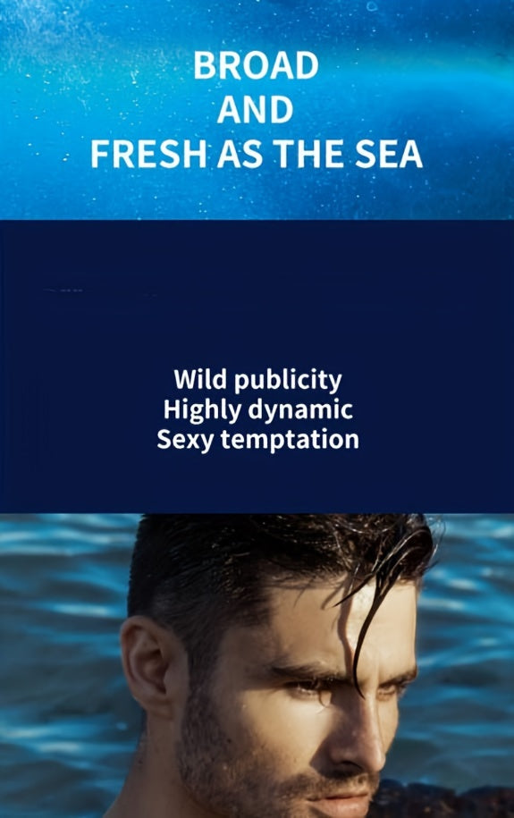1pc Azure Coastal Cologne Perfume for Men - Long-Lasting, Durable, Gentlemanly Romance Scent with Fresh Aquatic Notes - 50ml/1.7fl.oz