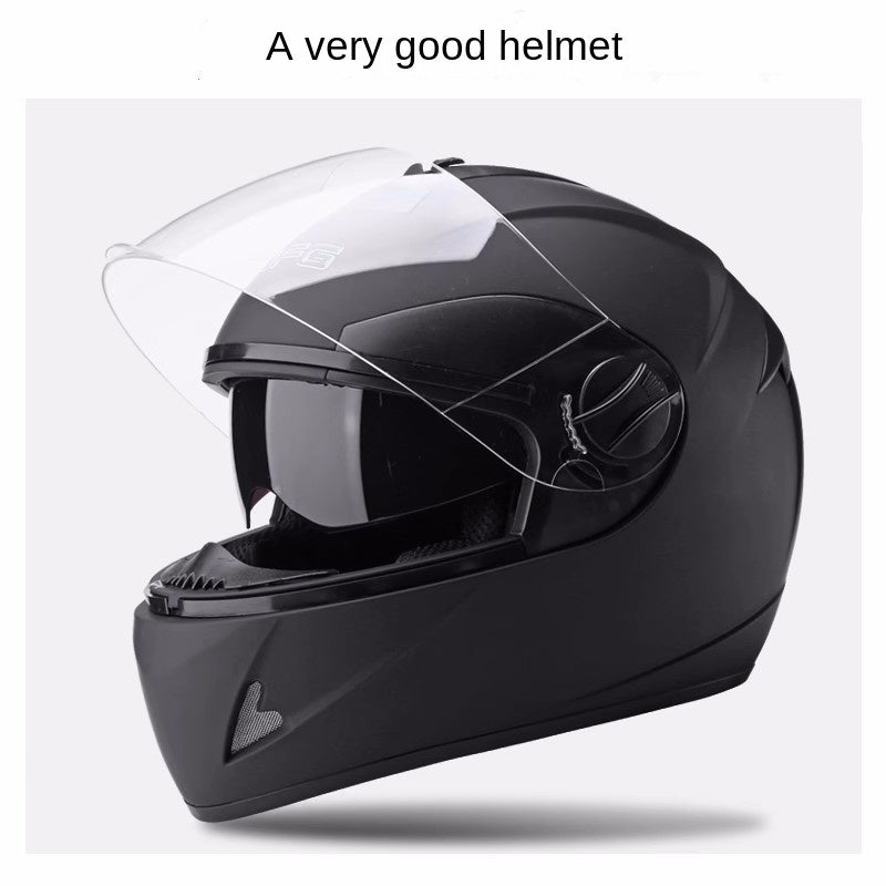 Motorcycle Helmet For Men And Women, Four Seasons Universal Full Helmet, Winter Warm Full Coverage Safety Cap Christmas Gift