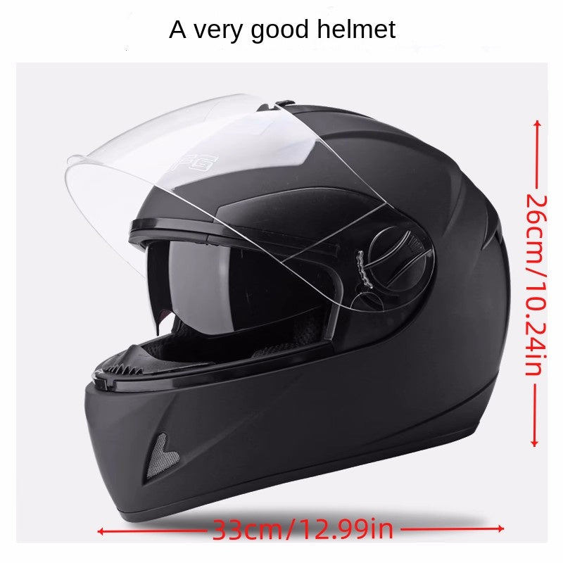 Motorcycle Helmet For Men And Women, Four Seasons Universal Full Helmet, Winter Warm Full Coverage Safety Cap Christmas Gift