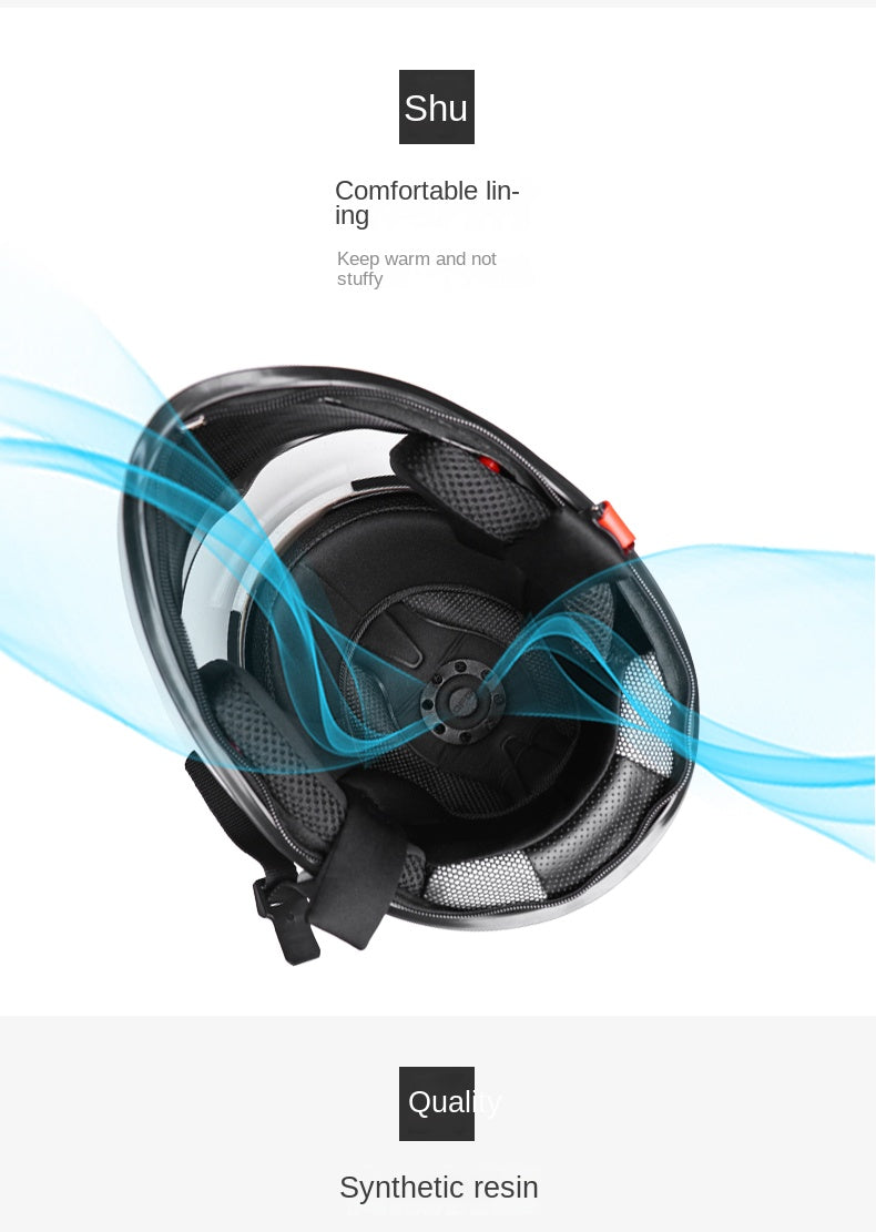 Motorcycle Helmet For Men And Women, Four Seasons Universal Full Helmet, Winter Warm Full Coverage Safety Cap Christmas Gift