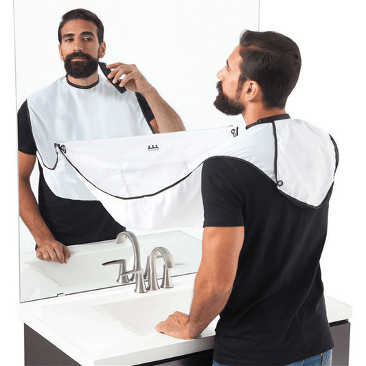 OLOEY Men's Beard Shaving Apron - Waterproof, No-Power Needed, Bathroom Organizer & Gift for Him