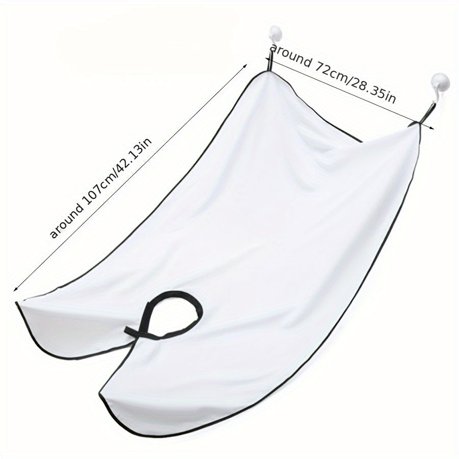 OLOEY Men's Beard Shaving Apron - Waterproof, No-Power Needed, Bathroom Organizer & Gift for Him