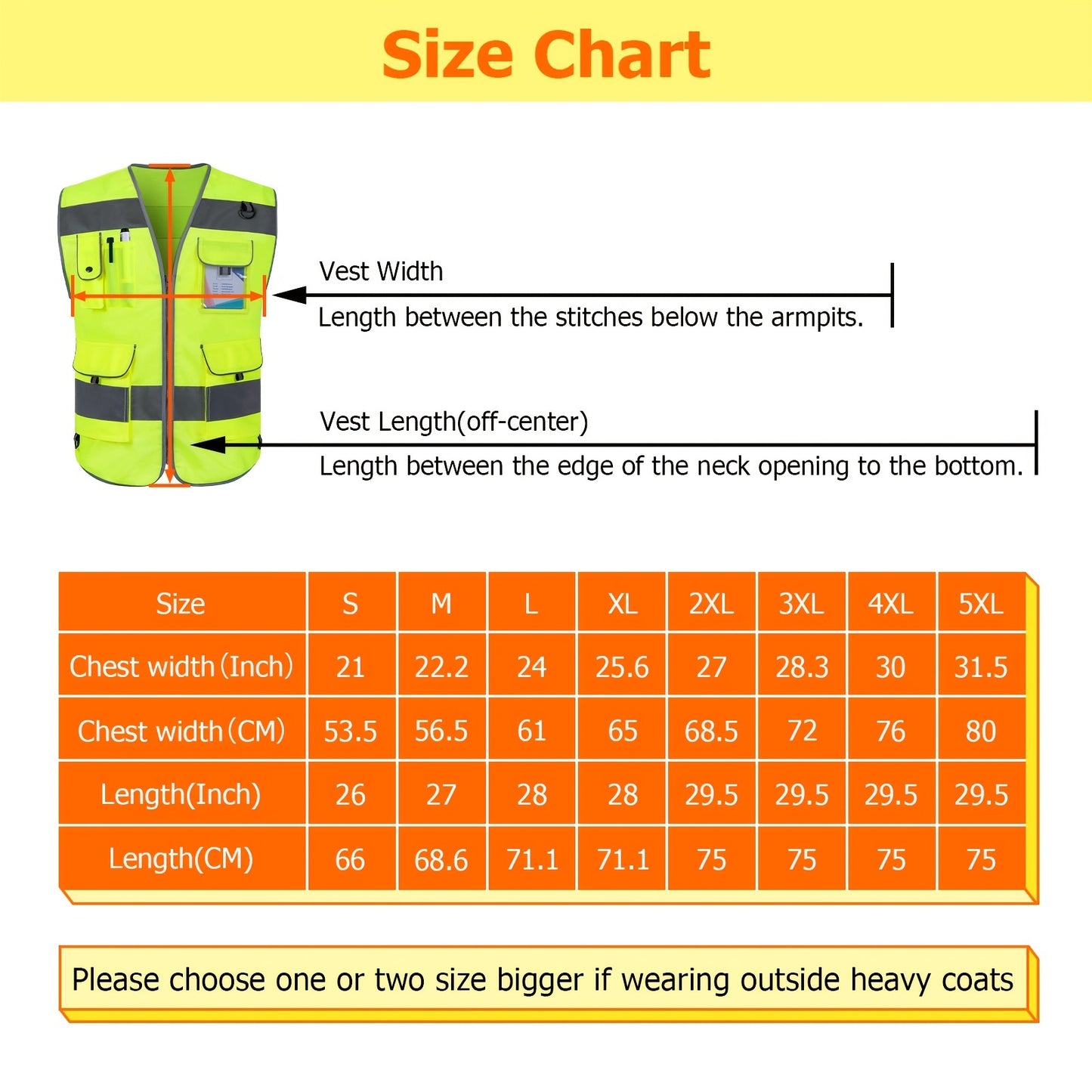 High Visibility Safety Vest with 9 Pockets for Men and Women - Premium 120g Fabric with Reinforced Sewing - Ideal for Construction, Surveyors, Drivers, and Warehouse Workers - Meets ANSI/ISEA Standards - Yellow