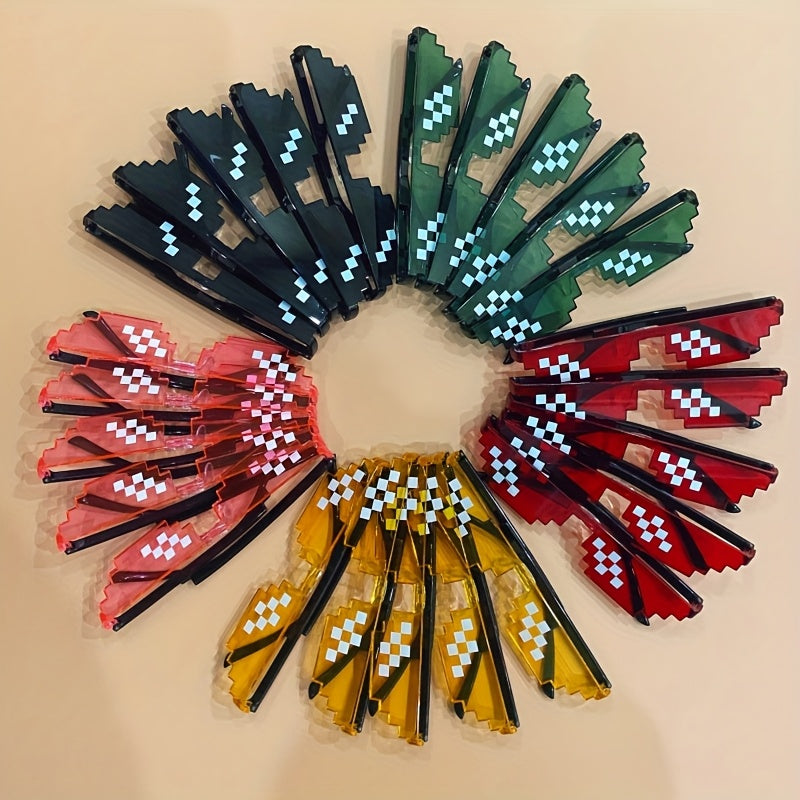 25 Pairs of Unisex Mosaic Glasses, Suitable for Party Gatherings and Fun Photography